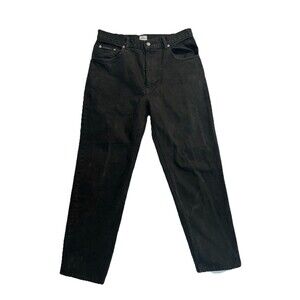 Mens Calvin Klein Regular Fit Straight Leg Black Stretch Denim Jeans Size 32x30